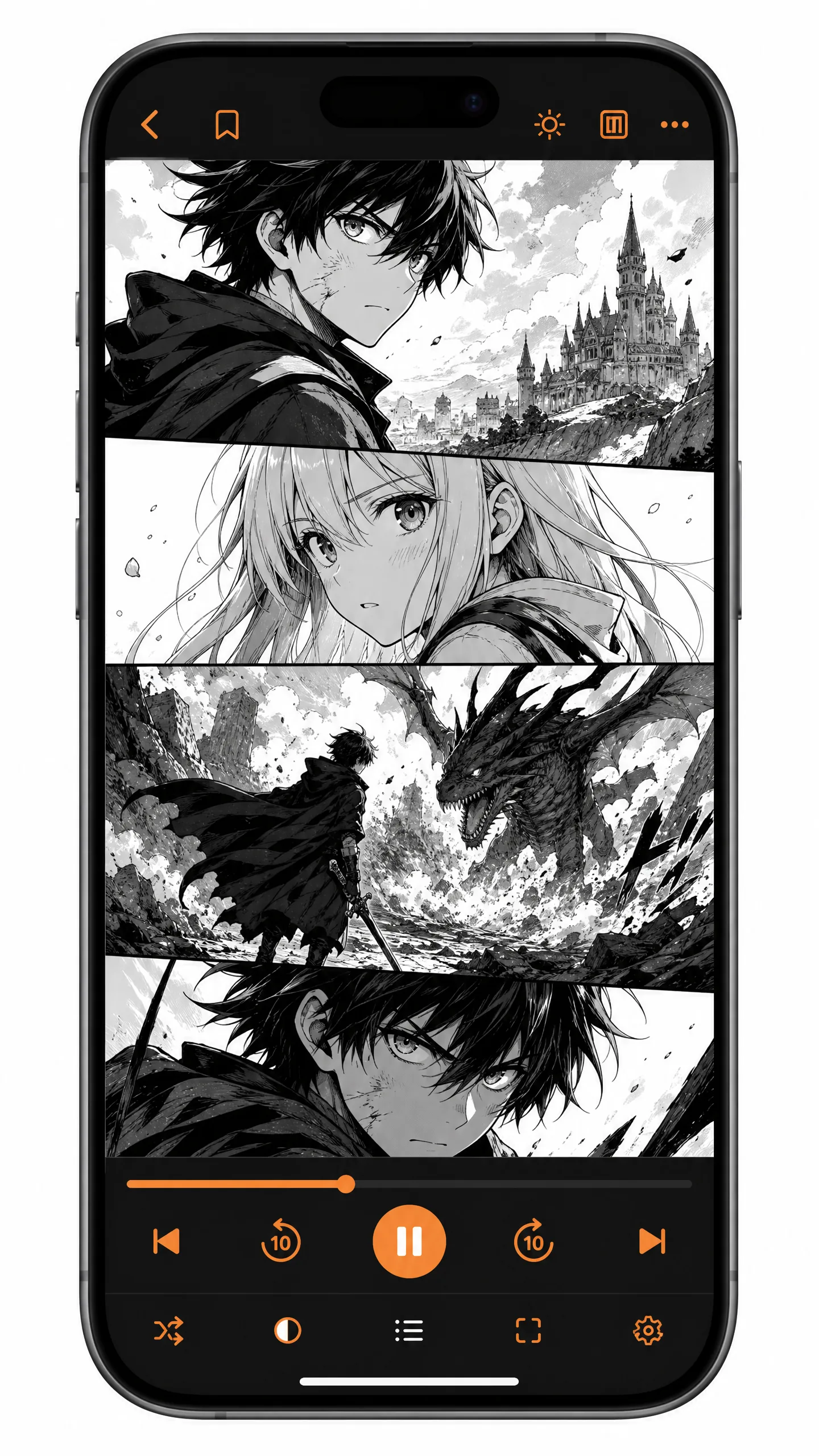 里番网手机APP漫画阅读界面展示